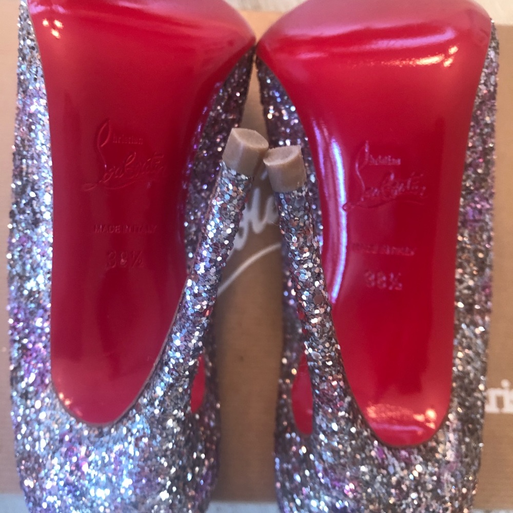 🎁🎄Christian Louboutin Glittery Aquamarine🎁🎄 - Picture 9 of 13